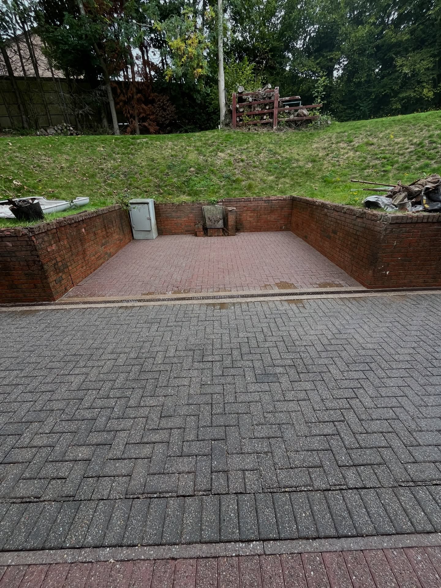 Patio after cleaning, Caerphilly